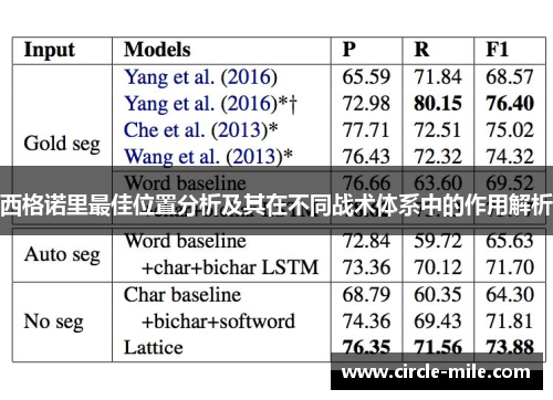 西格诺里最佳位置分析及其在不同战术体系中的作用解析
